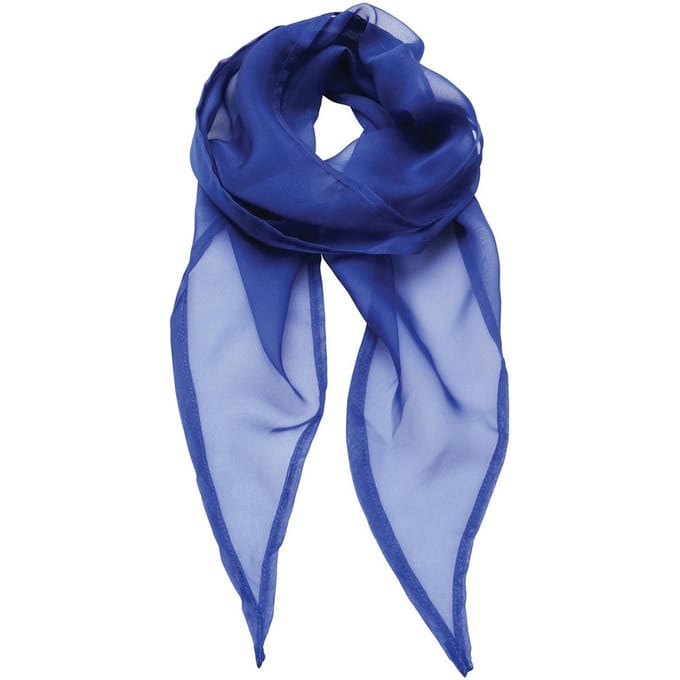 Premier Dames/Dames Chiffon Sjaal (Koningsblauw)
