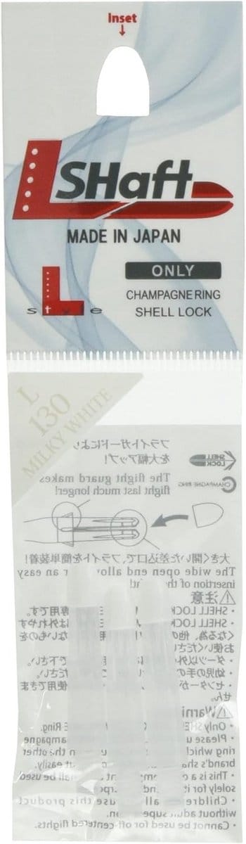 Dart Shafts Extra Kort Rechte Milky Wit - Set van 3