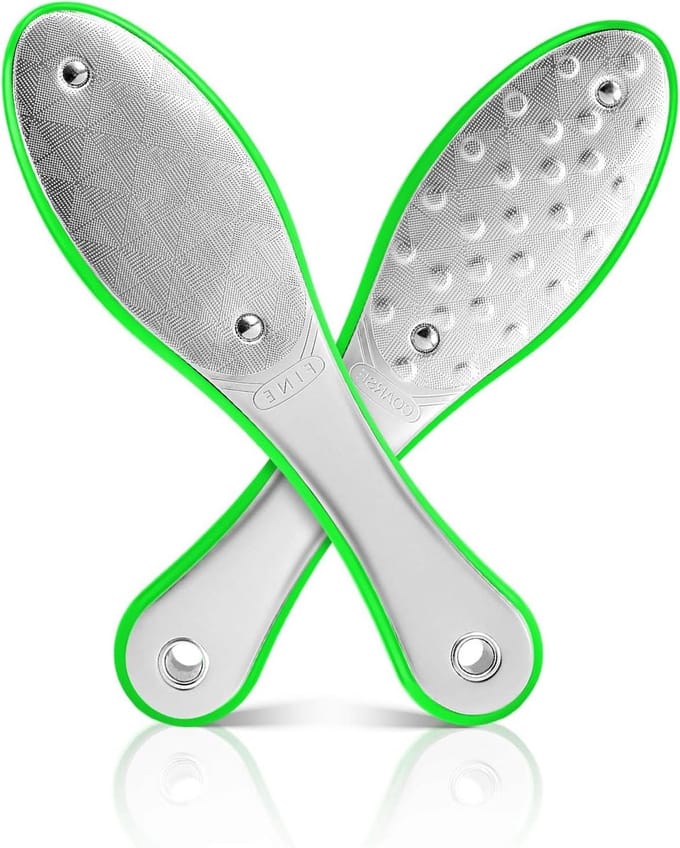 Voetenschraper Set - Eeltverwijderaar Voeten - Huid Verzorgen - Dubbelzijdig Ontwerp - 27 cm - Groen