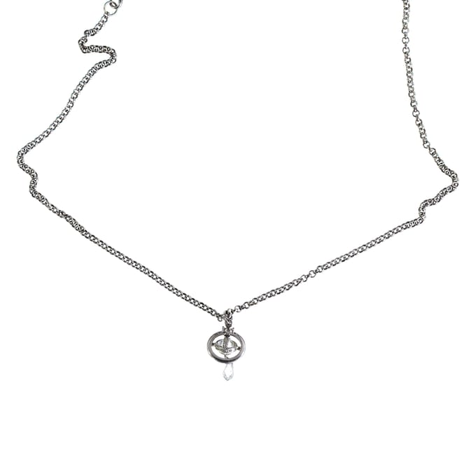 Vivienne Westwood Orb Crystal Dangle Ketting - '10s