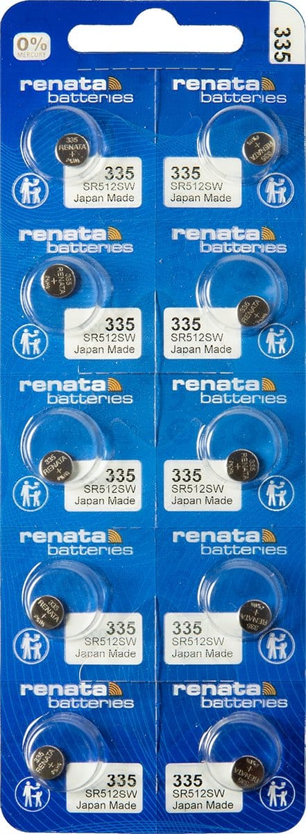 Renata – 335 MP CE – Knoopcel batterij – 10 stuks