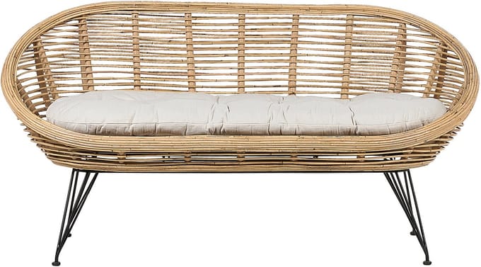 MARATEA - Tuinbank - Lichtbeige - Rotan