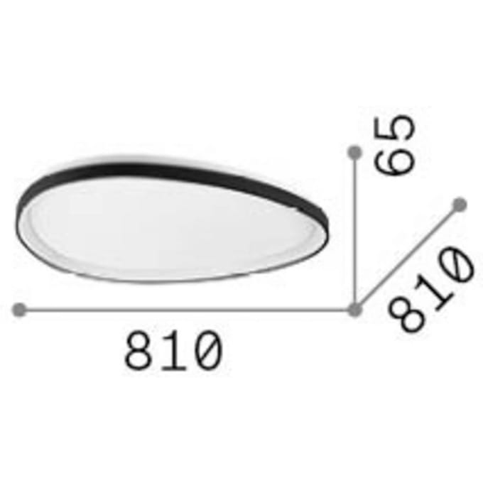 IDEAL LUX LED plafondlamp Gemini messing 81 3000 K DALI/PUSH