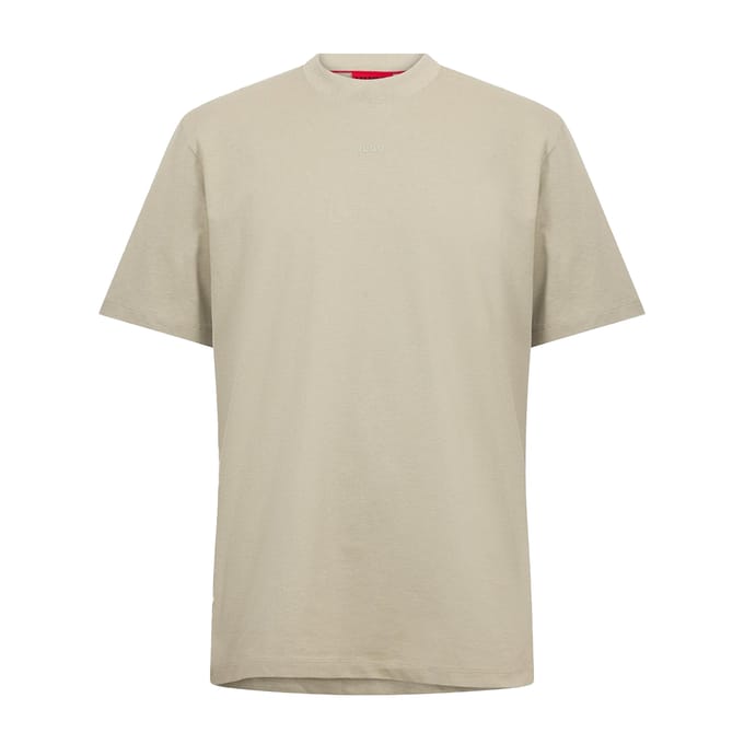 Hugo Boss Heren Zwaargewicht Relaxed Fit T-shirt (Beige)