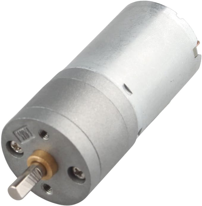 Elektrische Geared Motor DC 6V 120RPM - 25mm Diameter