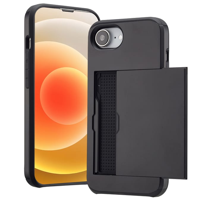 imoshion Hoesje met Pasjeshouder - Geschikt voor Apple iPhone 17e / 16e - Zwart