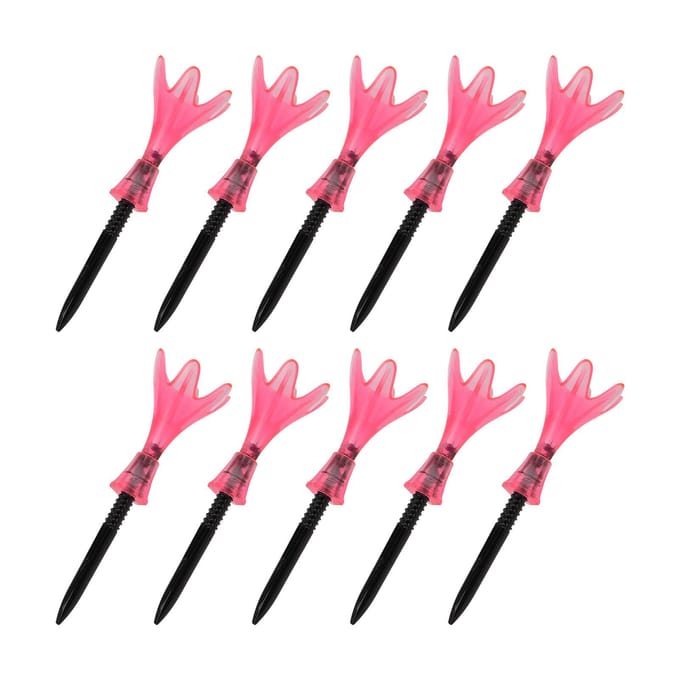 10 stuks Plastic Golf Tee Balhouder Verstelbare Hoogte Stabiele Oefenhulpmiddelen Accessoires Cadeau voor yellow