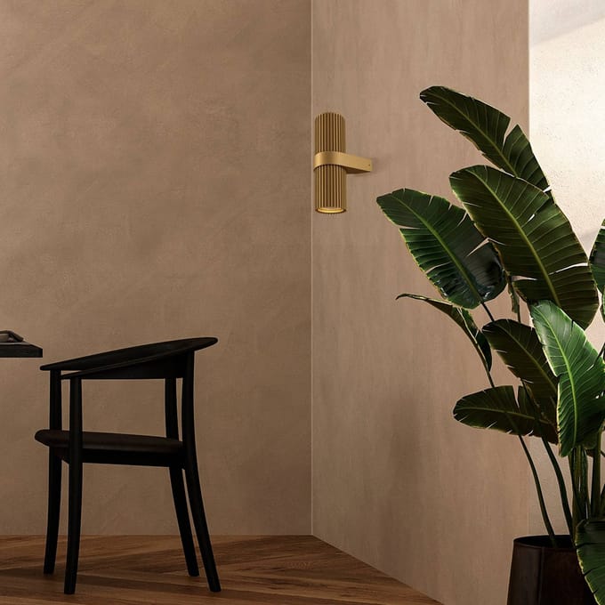 Maytoni Wandlamp DYNAMICS, goudkleurig, hoogte 23 cm, metaal up/down