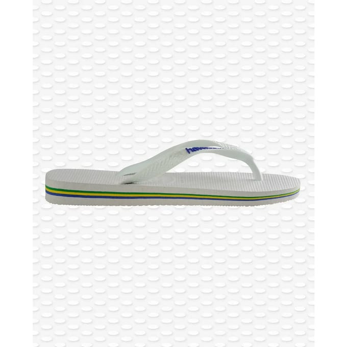 Havaianas Brasil logo Slippers - Wit