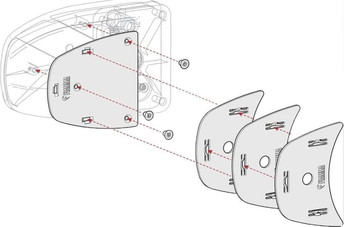 Fiamma Kit Spacer Safe Door >2017 Wit