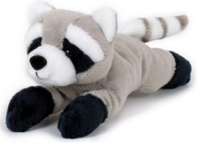 Semo wasbeer Knuffel - grijs - 13 cm - knuffeldier - pluche wasberen
