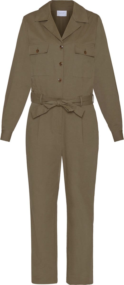 SISTERS POINT ESPA-JU Dames Jumpsuit - Khaki - Maat S