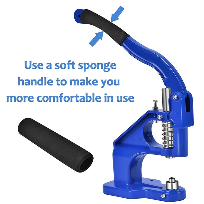 Handpersmachine Kit Professionele Metalen Zeilring Oogje Ponsmachine voor Banners Borden Posters blue