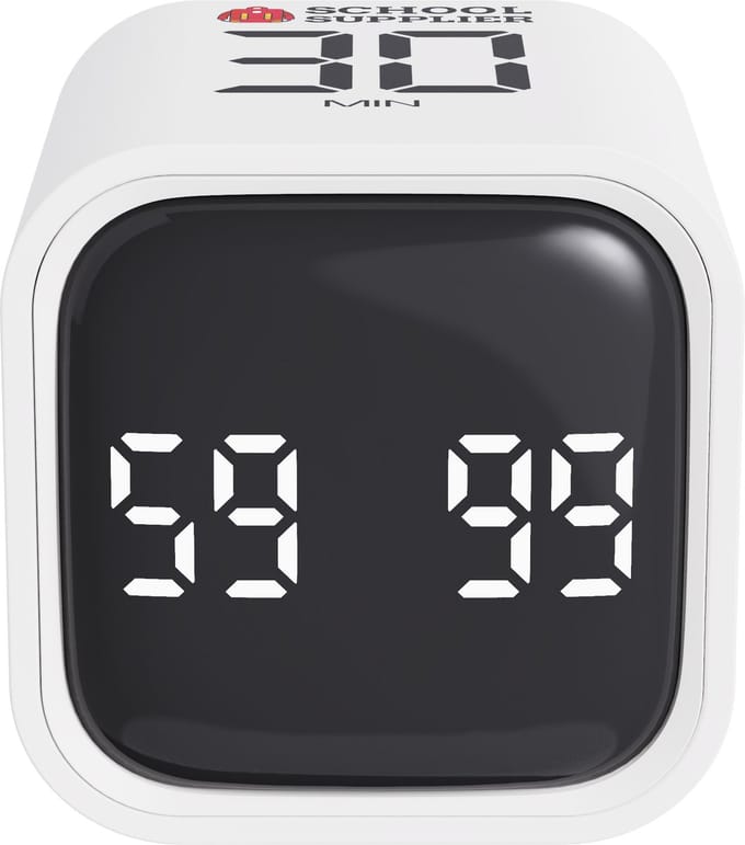School Supplier FLOW - Kubus Timer - Focus Timer - Digitale Afteltimer - USB-C