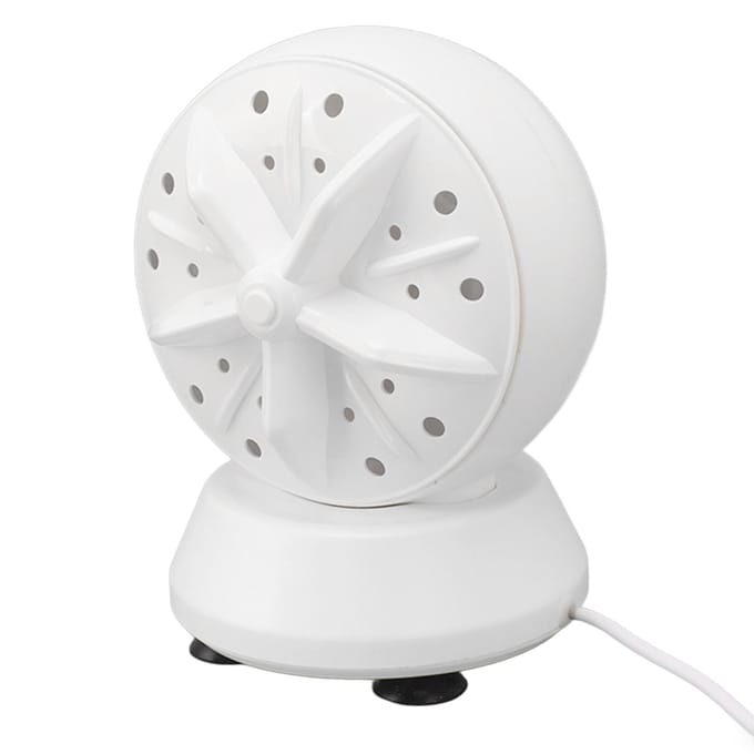 Ultrasone Wasmachine 2 in 1 Mini Draagbare Wasmachine voor Thuis Zakenreizen white
