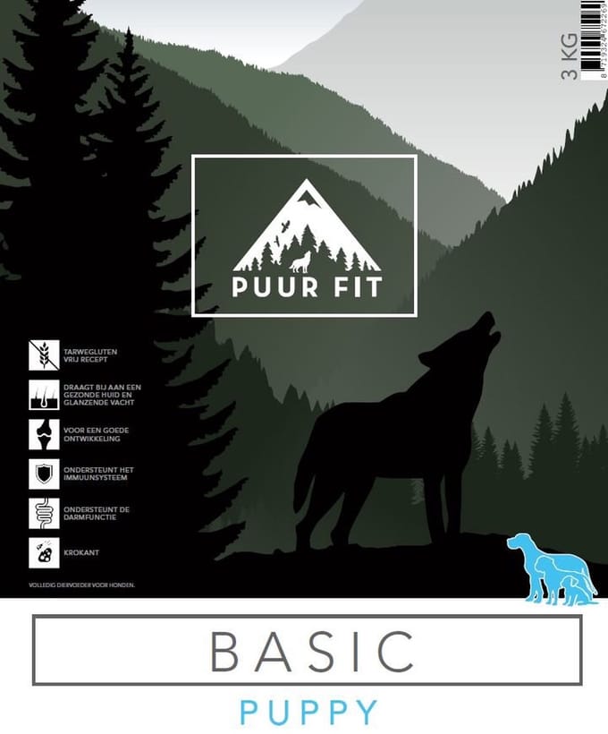 Puur Fit Basic - hondenbrok - Puppy 1 kilo