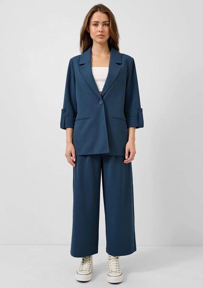 Q/S designed by - Dames broek - Maat 34 - Vrouwen - MARINE - polyester