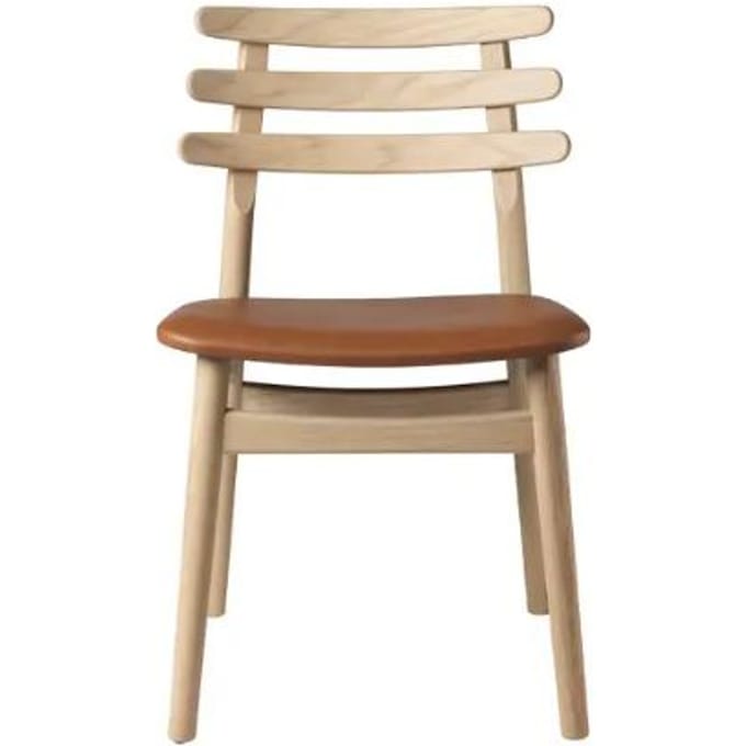 FDB Møbler J48 Stoel bekleed - FDBMoeblerLederCognac(SevillaSV4003)