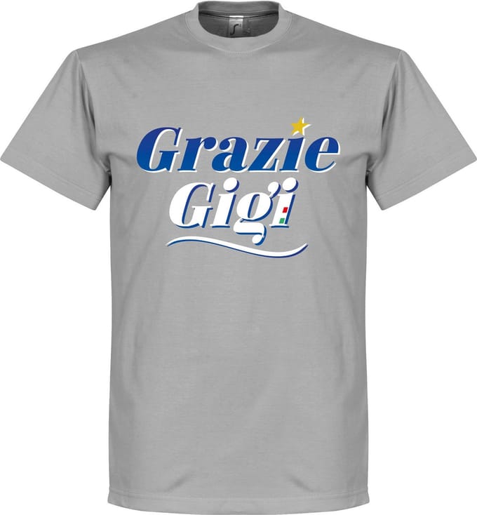 Grazie Gigi Text T-Shirt  - S