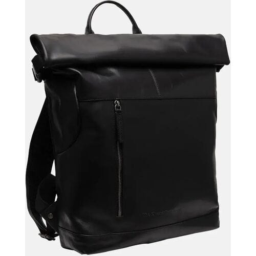 Chesterfield Liverpool Waxed Pull Up Laptoprugzak - 15,6 inch - Zwart