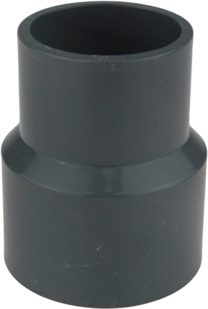 Verloopstuk 40 naar 32 mm pvc grijs