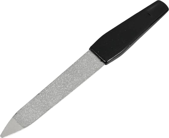 Benson Nagelvijl - compact - metaal / kunststof - zwart - 9 cm