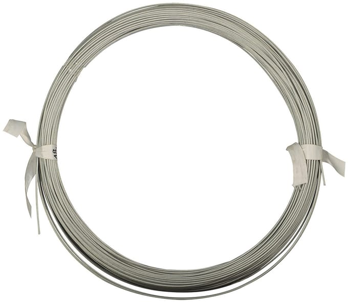 Powershot Pvc-gecoate Tennisnetkabel Zilver 100m x 2.8/3.2mm
