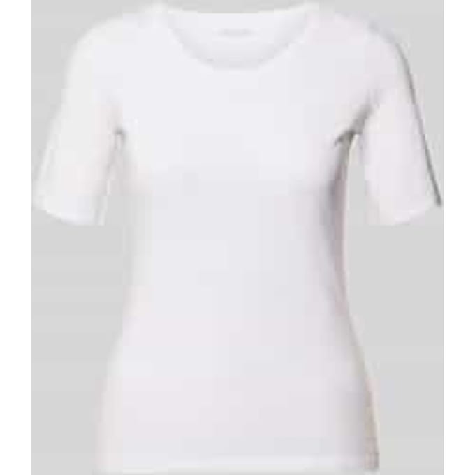 slim fit T-shirt van puur katoen