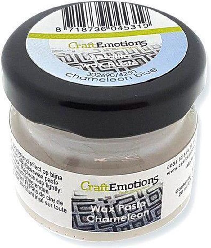 CraftEmotions Wax Paste chameleon - blauw 20 ml