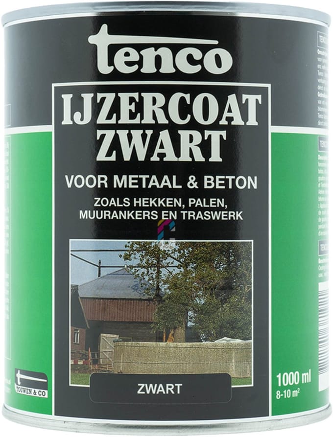 Tenco Ijzercoating Zwart - 1000 ml