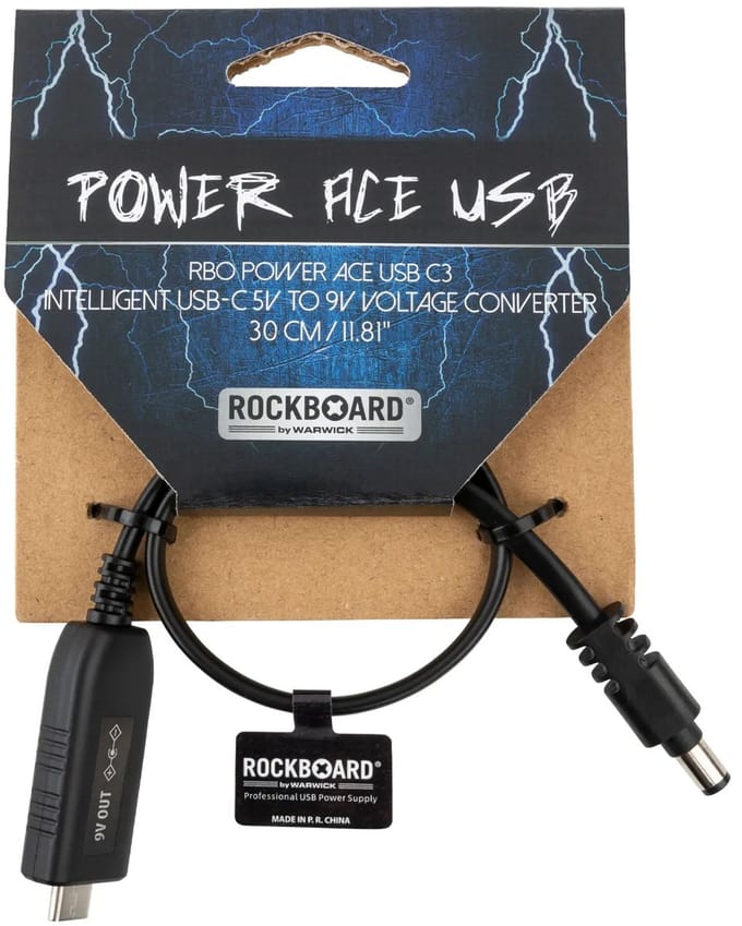 Rockboard Intelligent Voltage Converter 0,3 m USB-C - Accessoire voor effec-units
