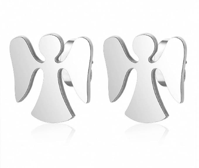 Engel -RVS -oorbellen-Charme Bijoux