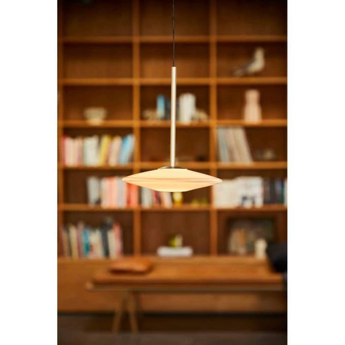 LOOM DESIGN LED hanglamp Solene, wit, glas, Ø 20 cm