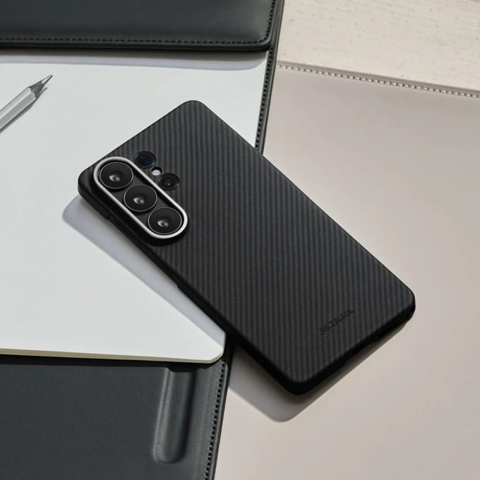 Pitaka Edge Case geschikt voor Samsung Galaxy S26 Plus - Black