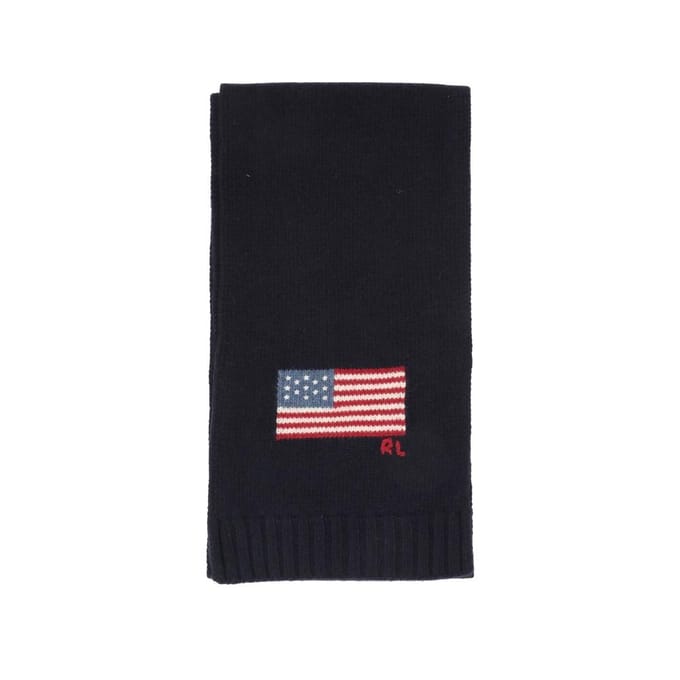 Polo Ralph Lauren Vlag Gebreide Sjaal Pc1442 443 PC1442-443 gray