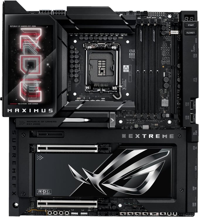 ASUS ROG MAXIMUS Z890 EXTREME Moederbord - Intel Z890 - Intel LGA1851 - DDR5 RAM - Extended ATX