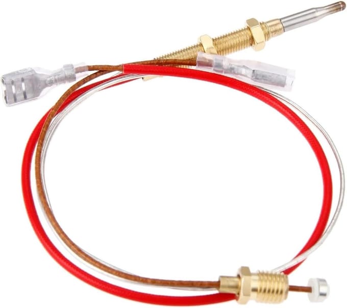 Thermokoppel - Gasverwarmer Onderdeel - Terrasverwarming - Universeel - 410 mm - Zilver