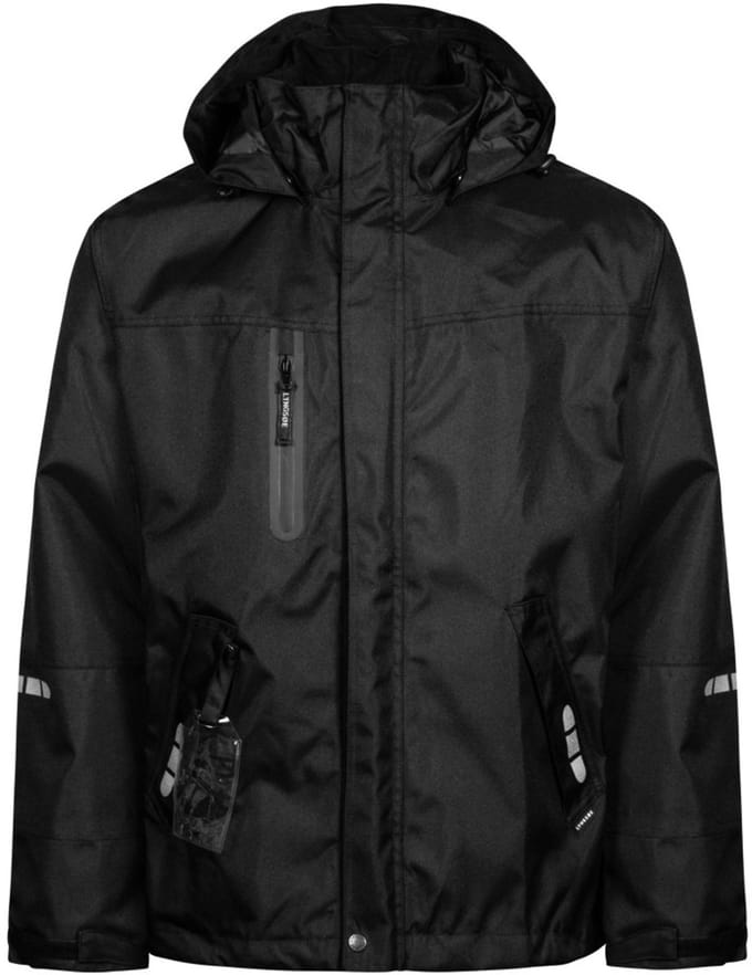 Zwarte ademende regenjas van Lyngsøe Rainwear XL
