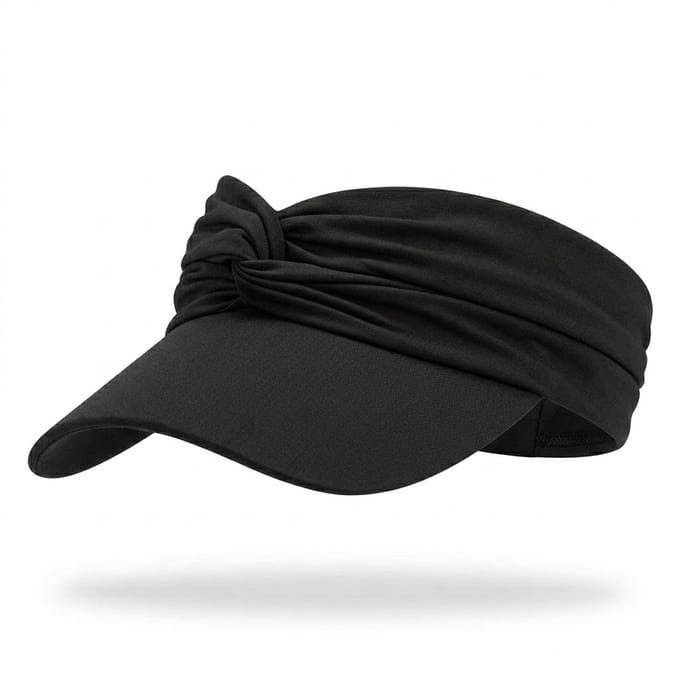 Vivva - Zonnehoed Dames Brede Rand - UV Werende Strandhoed - Lichtgewicht & Ademend - One Size Elastisch - Zwart - SUMHAT