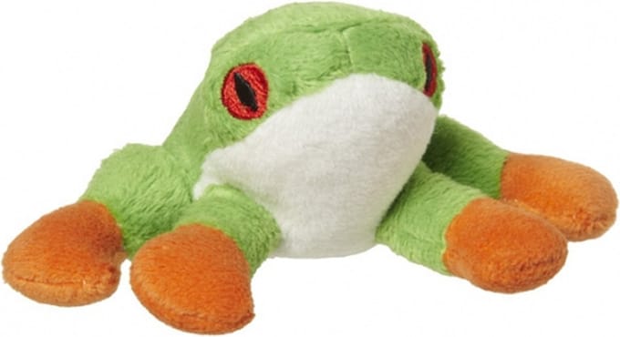 Nature Planet pluche boomkikker knuffel - 10 cm - Kikkers - knuffeldieren