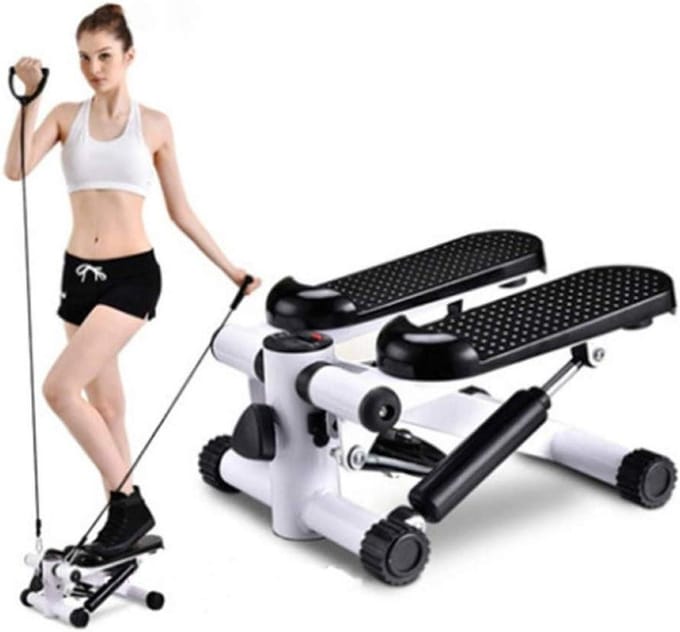 Mini Hometrainer - Stepper Loopband - Thuis Fitness - Compact Ontwerp - Niet Gespecificeerd - Zwart
