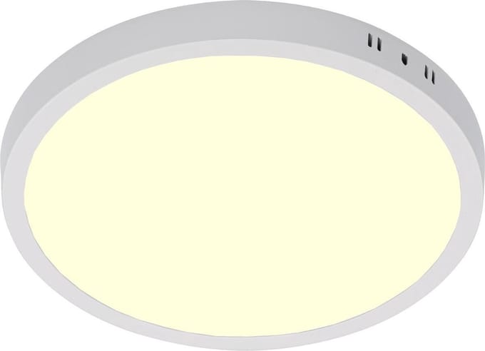LED Paneel - Ø30 Warm Wit 3000K - 24W Opbouw Rond - Mat Wit - Flikkervrij