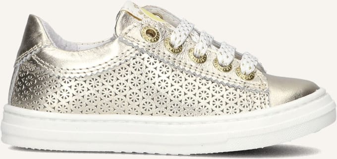 Develab 42868 Lage sneakers - Leren Sneaker - Meisjes - Goud - Maat 24
