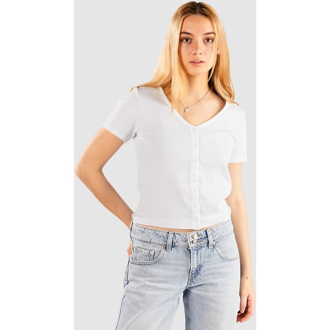 T-shirt met knoopsluiting