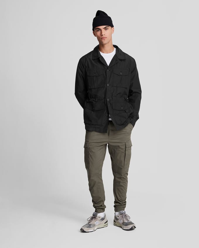 Lyle & Scott Field Jacket Jet Black Taglia: S | Giacche militari Outlet | Uomo | Nero