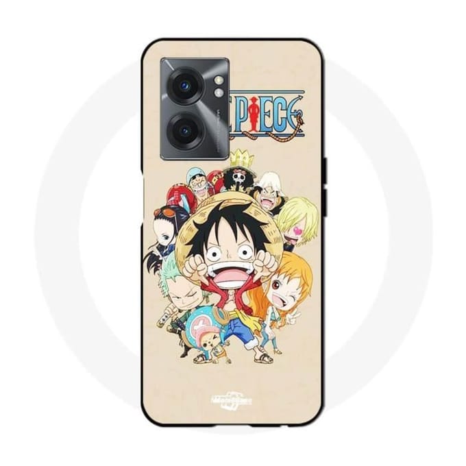 Hoesje - Realme - V23 - Anime Manga - One Piece Strohoed Bende - Flexibel