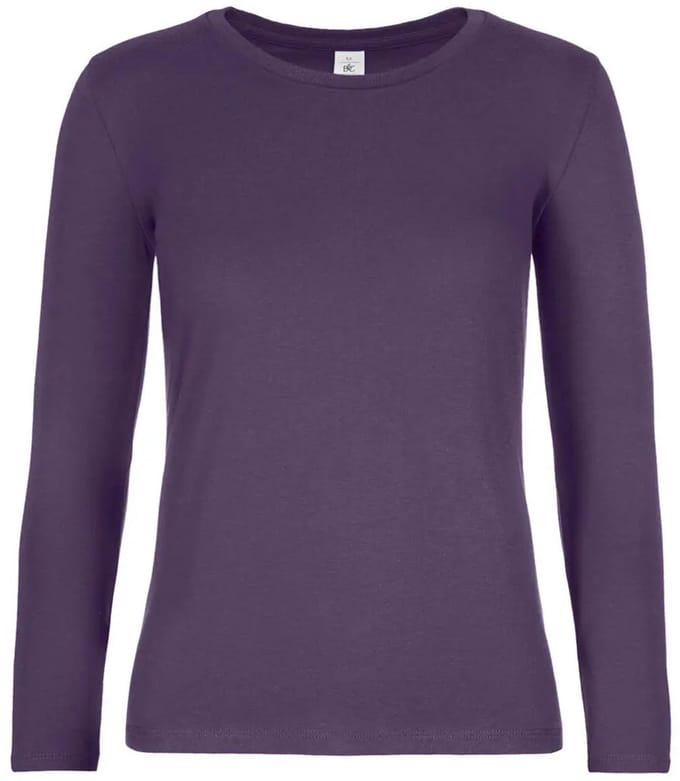 Dames-T-shirt met lange mouwen B&C E190