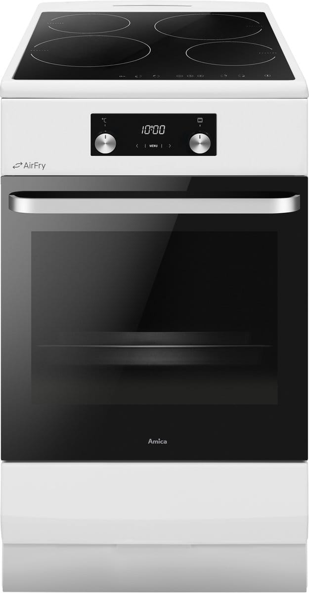 Amica ACI605RB Inductiefornuis 50 cm breed - Katalyse -65 L - Klasse A - Wit
