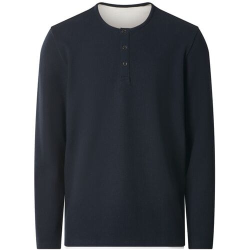 ESMARA MEN Heren longsleeve (Marineblauw, XL)