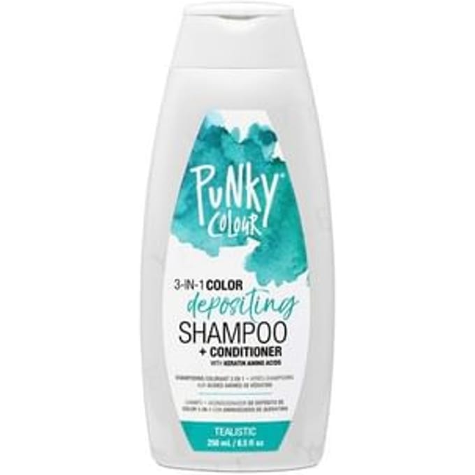 Punky Colour - 3-in-1 Color Depositing Shampoo + Conditioner Tealistic 250ml